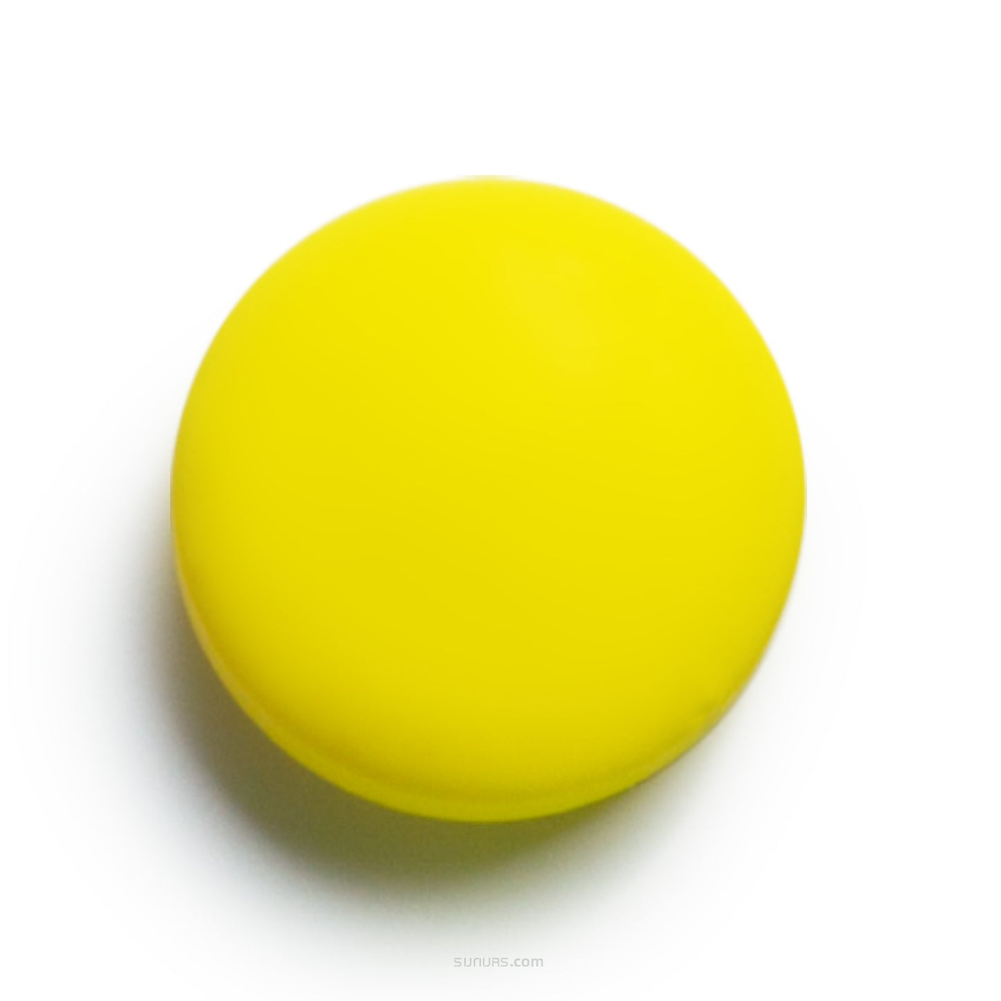 Glossy round beads yellow