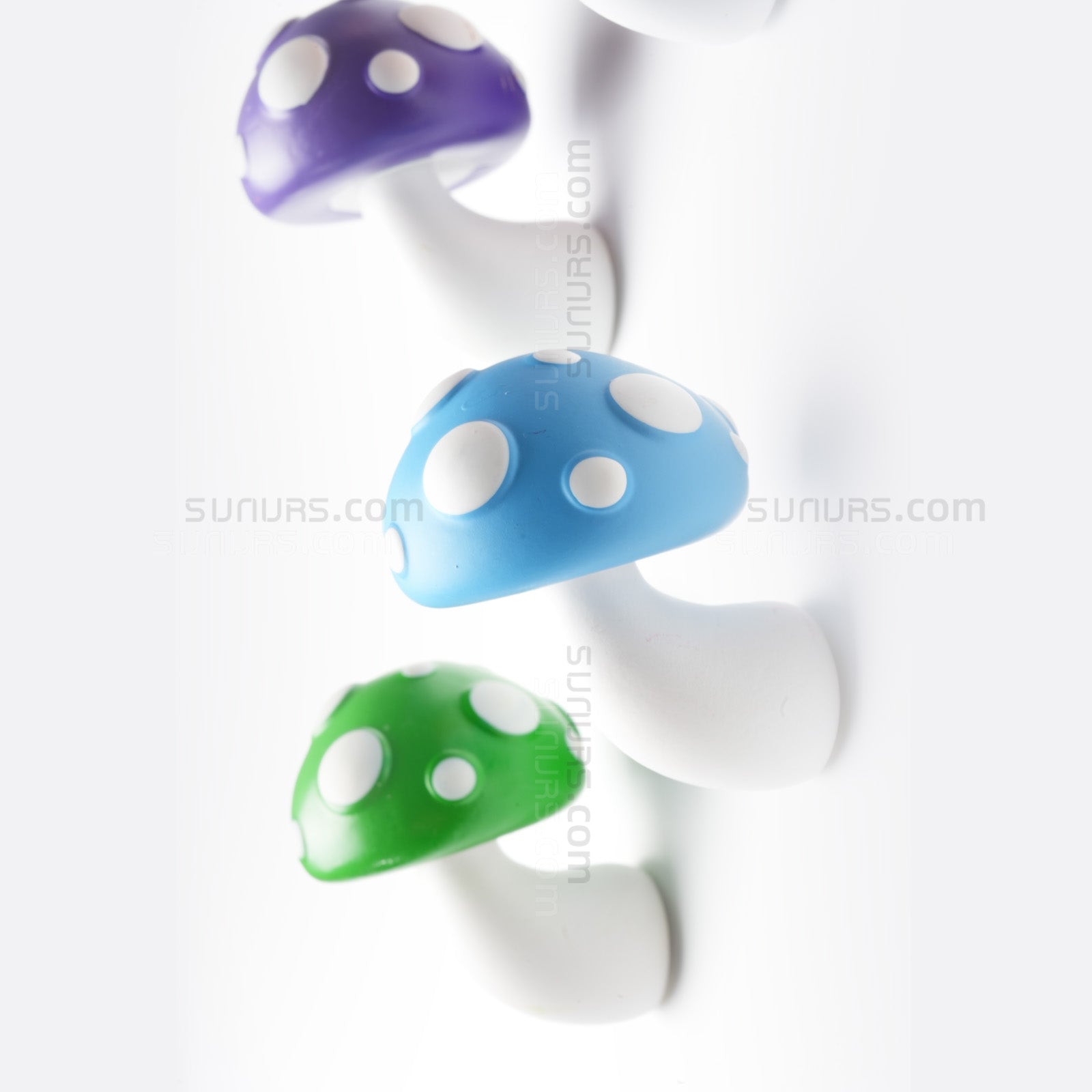 Aimants Décoratifs Champignons Pour Frigo - PVC, Environ 6 Cm, Multicolores, Faciles à Nettoyer, Décoration Bureau Ou Maison - 7